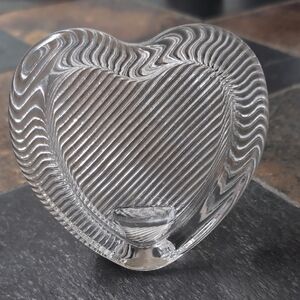 Mikasa Clear Glass Heart Sculpture